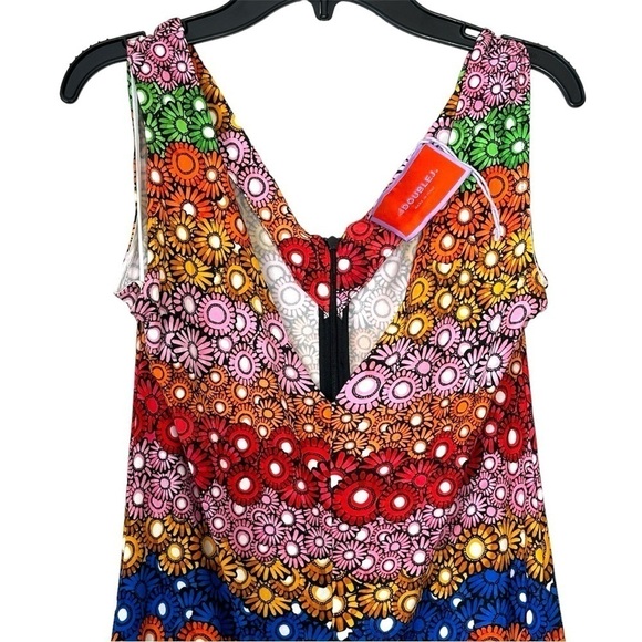 LA DoubleJ Crepe Jersey Stretch Midi Coverup Beach Dress in Pride Daisy size XS - Picture 8 of 16